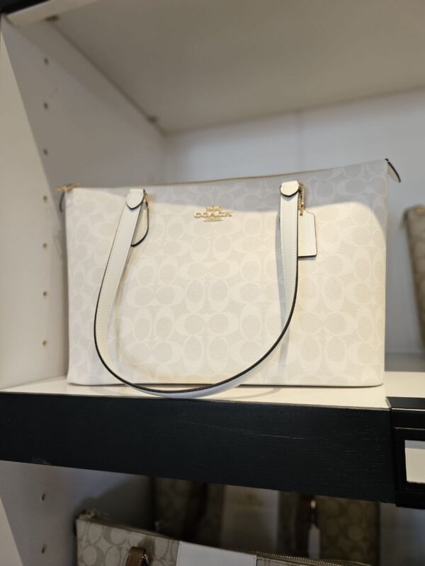 Coach Gallery Tote In Signature Canvas (Glacier) - Image 3