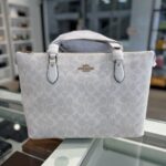Coach Gallery Tote In Signature Canvas (Glacier)