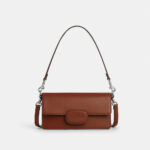 Coach Eliza Flap Crossbody With Leather Covered Closure (Redwood)