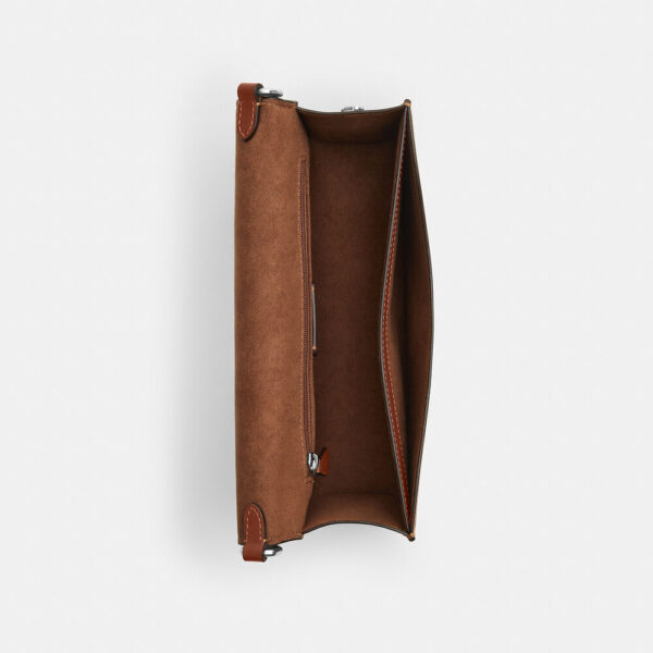 Coach Eliza Flap Crossbody With Leather Covered Closure (Redwood) - Image 4