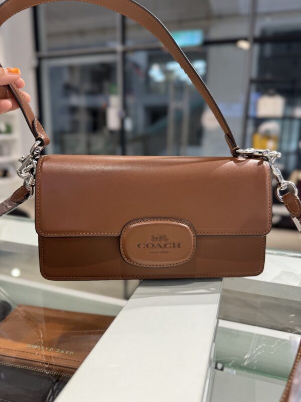 Coach Eliza Flap Crossbody With Leather Covered Closure (Redwood) - Image 6