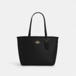 Coach Small City Tote Bag (Black)