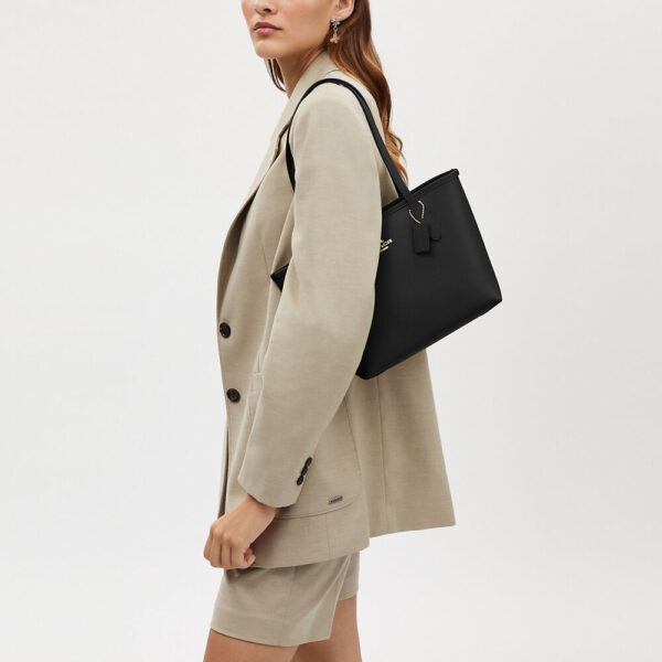 Coach Small City Tote Bag (Black) - Image 2