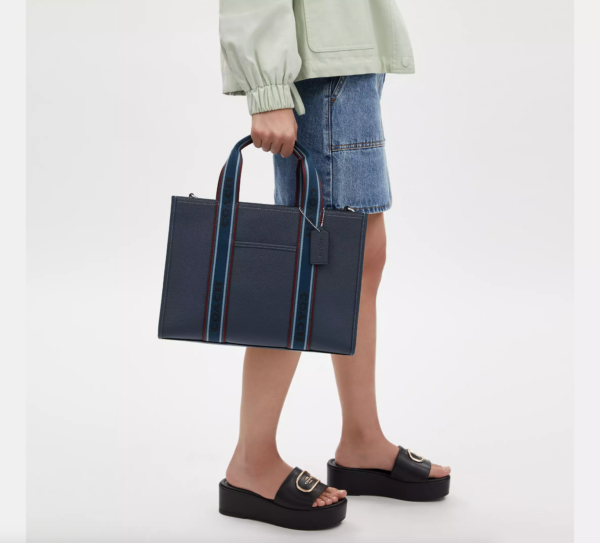PRE ORDER - Coach Smith Tote Bag (Denim) - Image 3