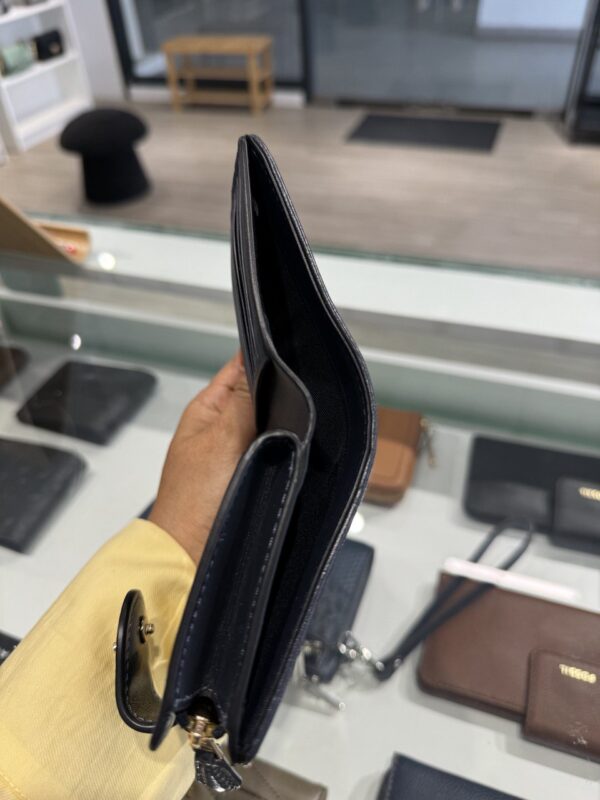 Coach Medium Corner Zip Wallet In Signature Jacquard (Midnight Navy) - Image 3
