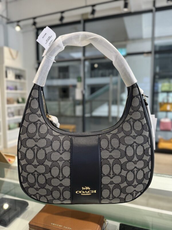 Coach Carmen Shoulder Bag In Signature Jacquard (Midnight Navy) - Image 2