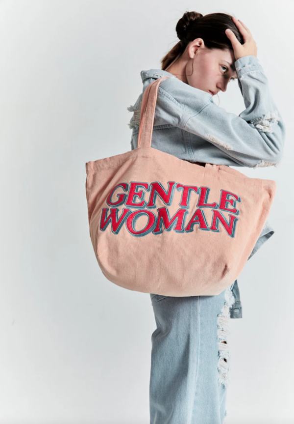 GENTLEWOMAN CORDUROY TOTE : PINK - Image 2