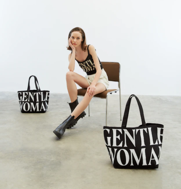 GentleWoman GW Canvas Tote Bag | Black - Image 2