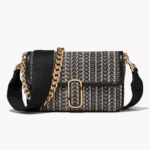 Marc Jacobs The Monogram J Marc Shoulder Bag (Black)