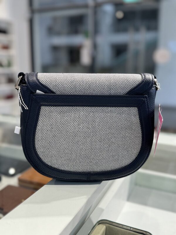 Kate Spade Knott Canvas Medium Saddle Bag (Blazer Blue) RSKF - Boutique Collection - Image 2