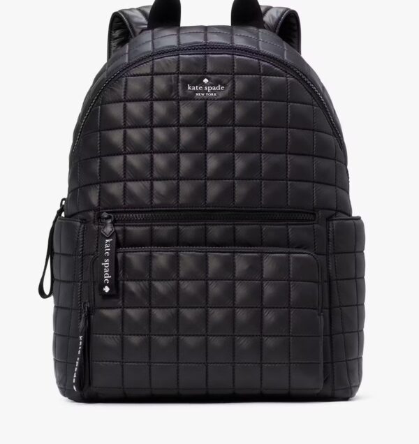 [Pre Order] - Kate Spade Camden Quilted Large Backpack (Black)