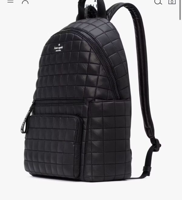 [Pre Order] - Kate Spade Camden Quilted Large Backpack (Black) - Image 4