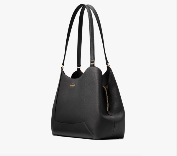 Kate Spade Lena Triple Compartment Shoulder Bag (Black) - Image 4