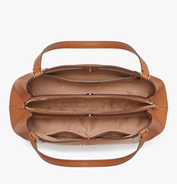 Kate Spade Lena Triple Compartment Shoulder Bag (Warm Gingerbread) - Image 2