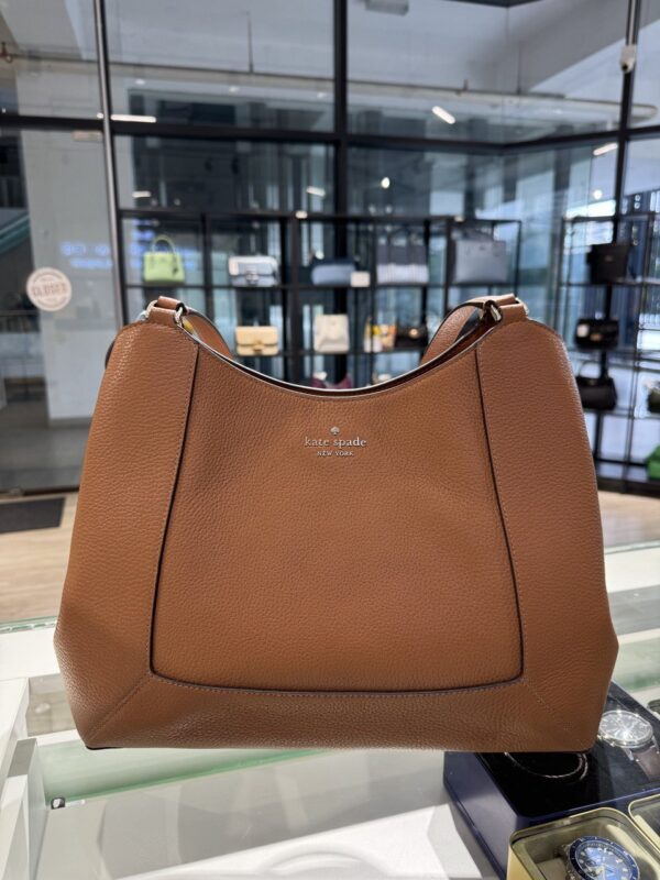 Kate Spade Lena Triple Compartment Shoulder Bag (Warm Gingerbread) - Image 4