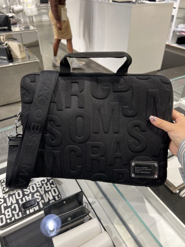 Marc Jacobs Quilted Laptop Bag (Black)