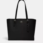 Coach Mollie Tote Bag Double face leather (Black)