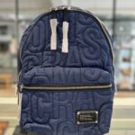 Marc by Marc Jacobs Nylon Jumbled Logo Backpack (Azure Blue)