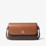 Michael Kors Jet Set Travel Small Logo Crossbody Bag (Brown)
