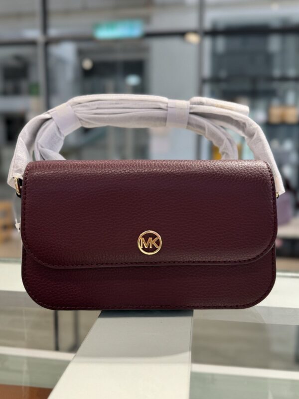 Michael Kors Jet Set Travel Crossbody Bag (Oxblood) - Image 2