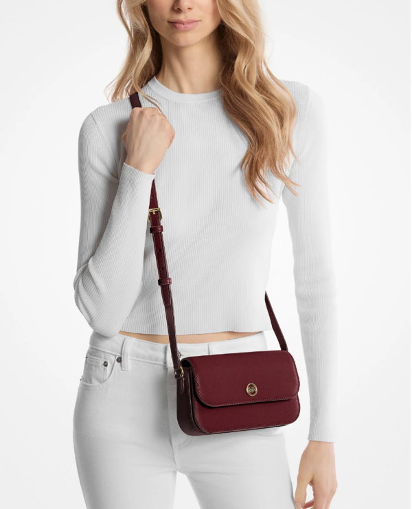 Michael Kors Jet Set Travel Crossbody Bag (Oxblood) - Image 3