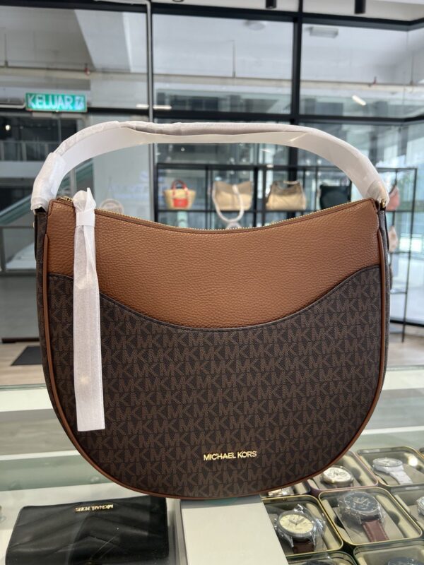 PRE ORDER - Michael Kors Dover Large Signature Logo Shoulder Bag (Brown)