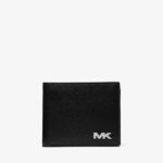 Michael Kors Rivington Leather Billfold Wallet With Coin Pouch (Black)
