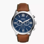 Fossil Flynn Chronograph Brown Leather Men Watch (BQ2125IE)