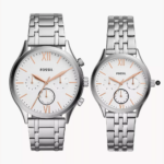Fossil His and Her Fenmore Multifunction Stainless Steel Watch Gift Set (BQ2468SET)