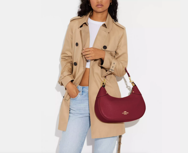Coach Mara Leather Hobo (Cherry) RSKF - Image 5