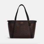 Coach Baby Bag In Signature Canvas (Brown Black)