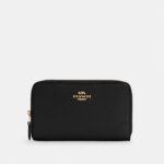 Coach Medium Id Zip Wallet (Black)