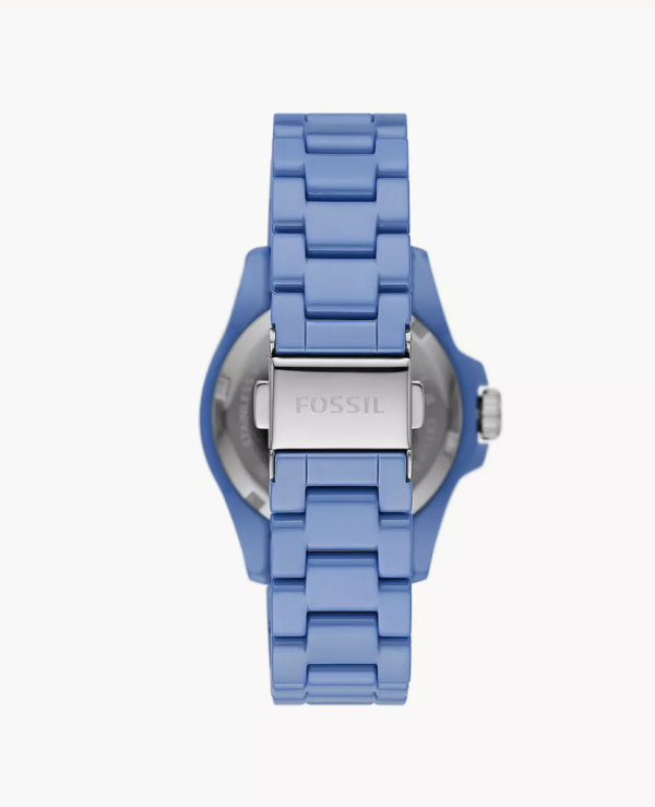 Fossil Three-Hand Aqua Ceramic Women Watch (CE1109) - Image 3