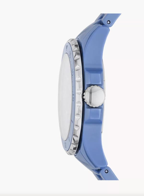 Fossil Three-Hand Aqua Ceramic Women Watch (CE1109) - Image 2