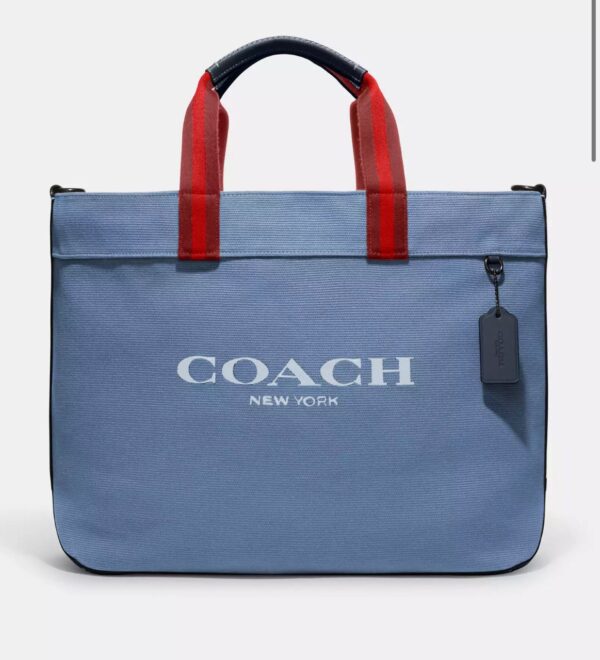 PRE ORDER - Coach Canvas Tote Bag 38 (Denim)