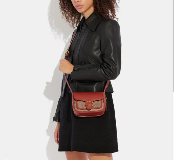 Coach Tabby Messenger 19 In Signature Canvas (Tan Rust)- Boutique Collection - Image 2