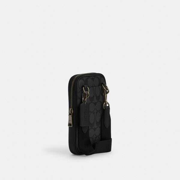 Coach Aden Crossbody In Signature Canvas (Charcoal) - Image 3