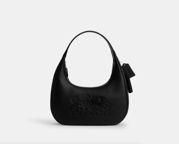 Pre Order-Coach Carmen Shoulder Bag (Black) - Image 2