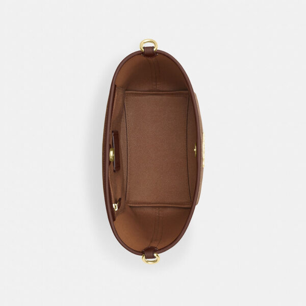 Coach City Bucket Bag In Signature Canvas (Tan Brown) - Image 5