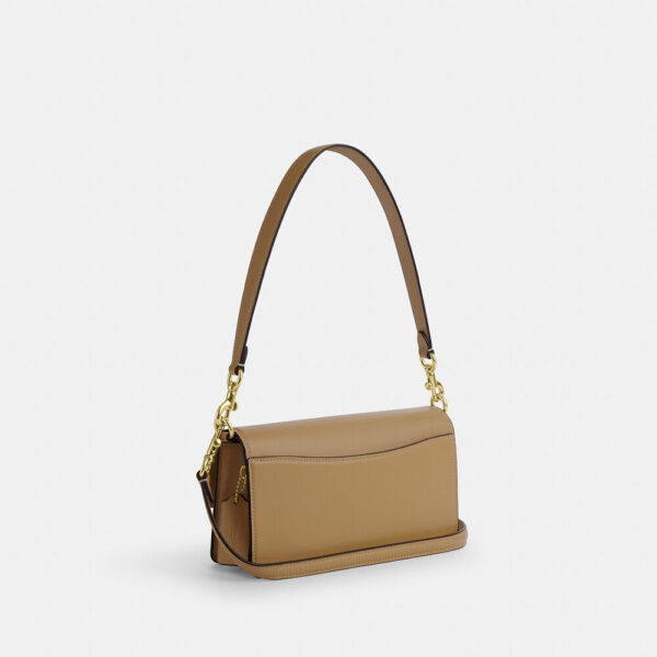 Coach Eliza Flap Crossbody With Leather Covered Closure (Tan) - Image 4