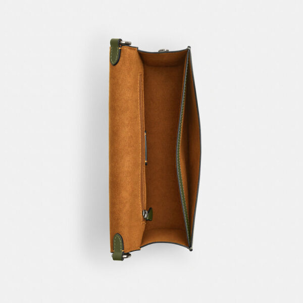 Coach Eliza Flap Crossbody With Leather Covered Closure (Military) - Image 3