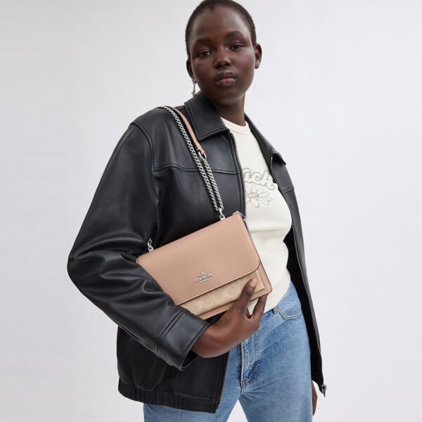 In Transit - Coach Klare Crossbody Bag In Signature Canvas (Sand Taupe) - Image 3