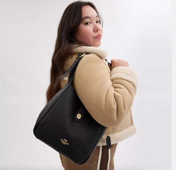 Coach Hadley Convertible Crossbody Bag (Black) - Image 8