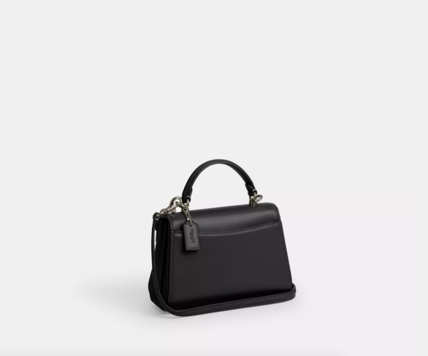 PRE ORDER - Coach Eliza Mini Top Handle Bag (Black) - Image 4