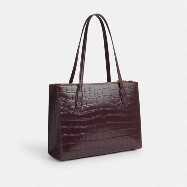 IN TRANSIT - Coach Nina Tote Bag (Merlot) - Image 3