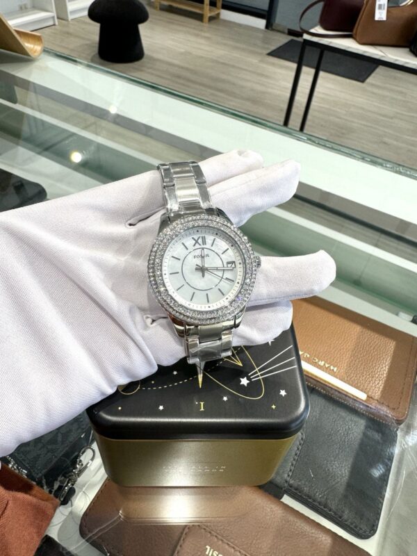 Fossil Stella Three-Hand Date Stainless Steel Women Watch (ES5130) - Image 3