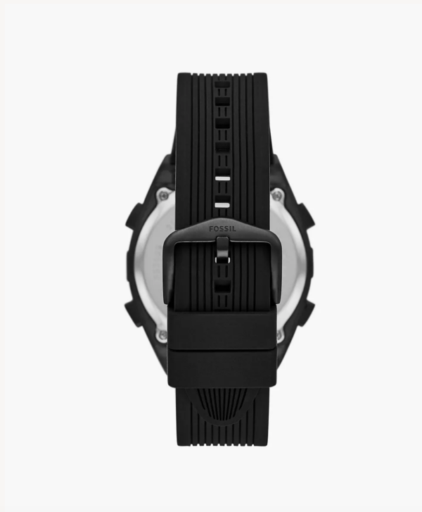 Fossil Everett Solar-Powered Digital Black Silicone Men Watch (FS5859) - Image 2