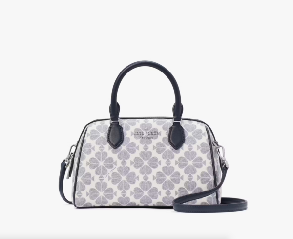 Kate Spade Spade Flower Dolly Duffle Crossbody (Navy) RSKF
