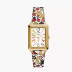 Fossil Willy Wonka™ x Fossil Limited Edition Two-Hand Multicolor Print Leather Women Watch (LE1191)