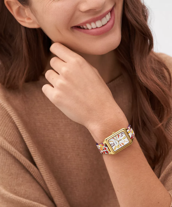 Fossil Willy Wonka™ x Fossil Limited Edition Two-Hand Multicolor Print Leather Women Watch (LE1191) - Image 6